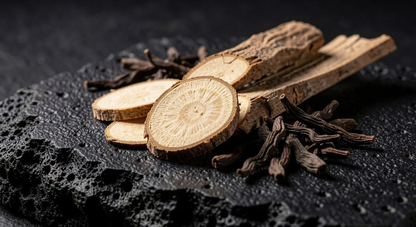 Natural botanical roots used in men's wellness formulas